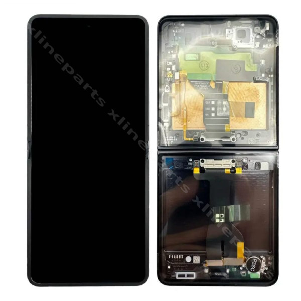 LCD Complete Frame Samsung Z Flip7 F766 Inner black (Original)