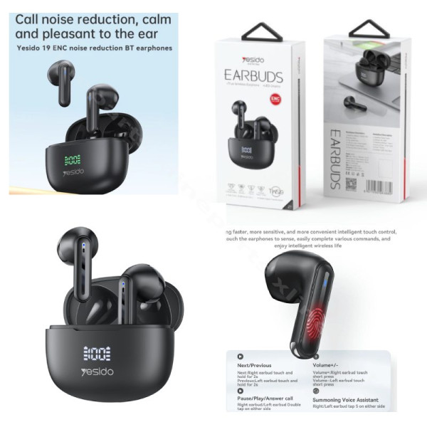 Earphone Yesido TWS19 Wireless black