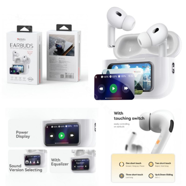 Earphone Yesido TWS29 Wireless white