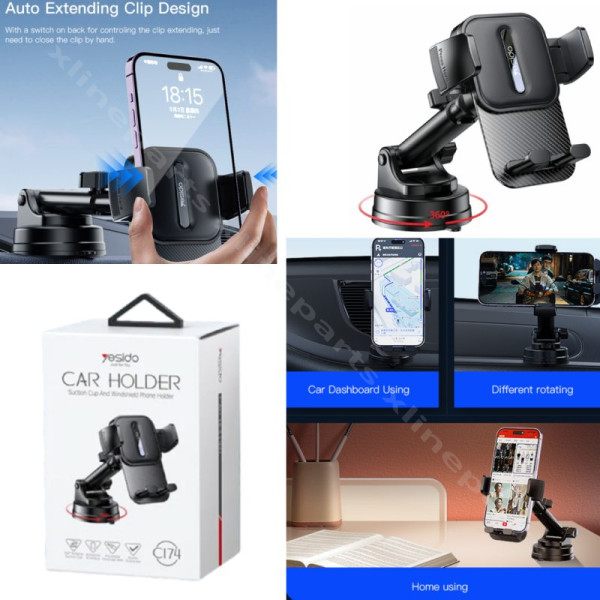 Car Holder Yesido C174 (4 - 6.7)" black