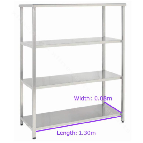 Metal Shelf Plate Large 1.3x0.08m