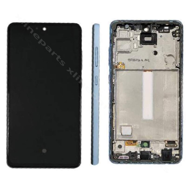 Πλήρες πλαίσιο LCD Samsung A52 4G A525/ A52 5G A526 μπλε (Πρωτότυπο)