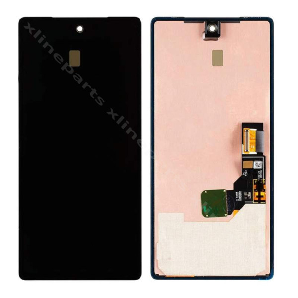 LCD Complete Frame Google Pixel 7A black (Original)