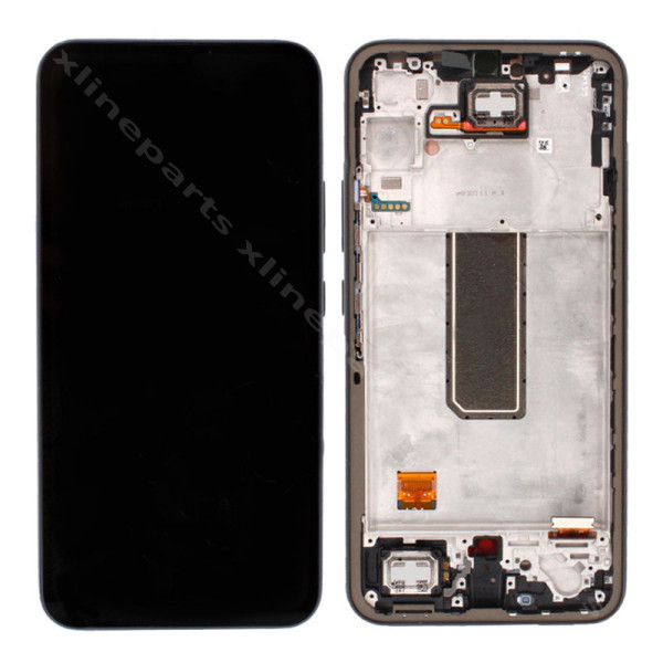 LCD Complete Frame Samsung A34 A346 graphite black (Original) Assembled