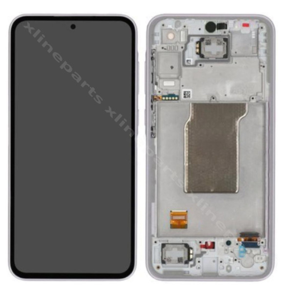 Πλήρες πλαίσιο LCD Samsung A35 A356 λιλά (Πρωτότυπο) Συναρμολογημένο