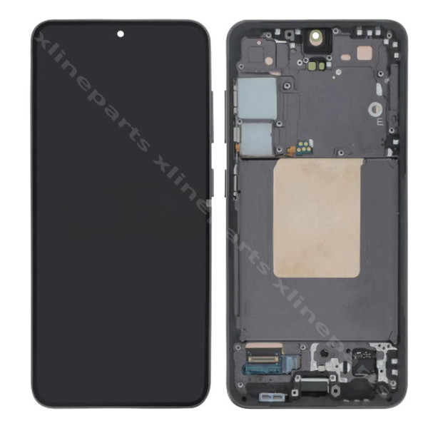 Πλήρες πλαίσιο LCD Samsung S24 S921 μαύρο (Πρωτότυπο) Συναρμολογημένο