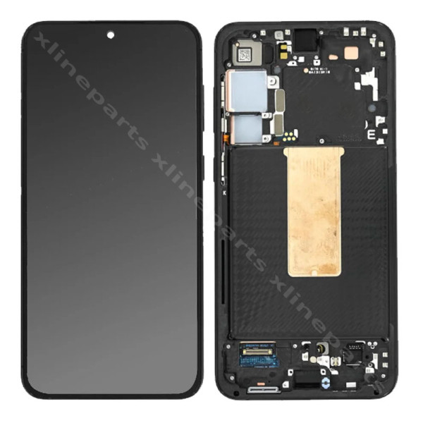 LCD Complete Frame Samsung S23 Plus S916 black (Original) Assembled