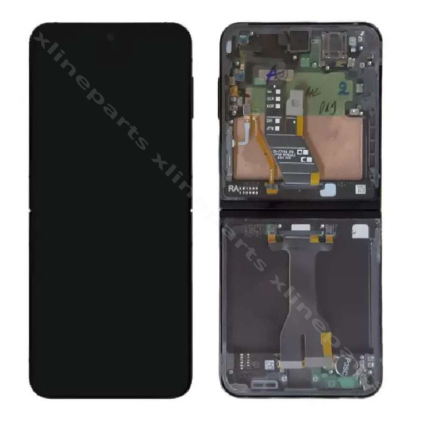 LCD Complete Frame Samsung Z Flip7 FE F761 Inner black (Service Pack)