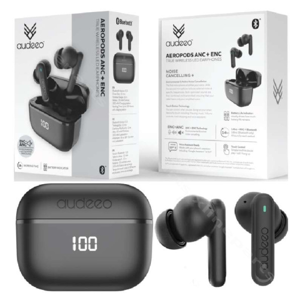 Earphone Audeeo Aeropads ANC ENC Wireless black