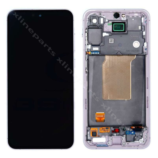 ЖК-экран в полной рамке Samsung A55 A556 сиреневый (оригинал) в сборе