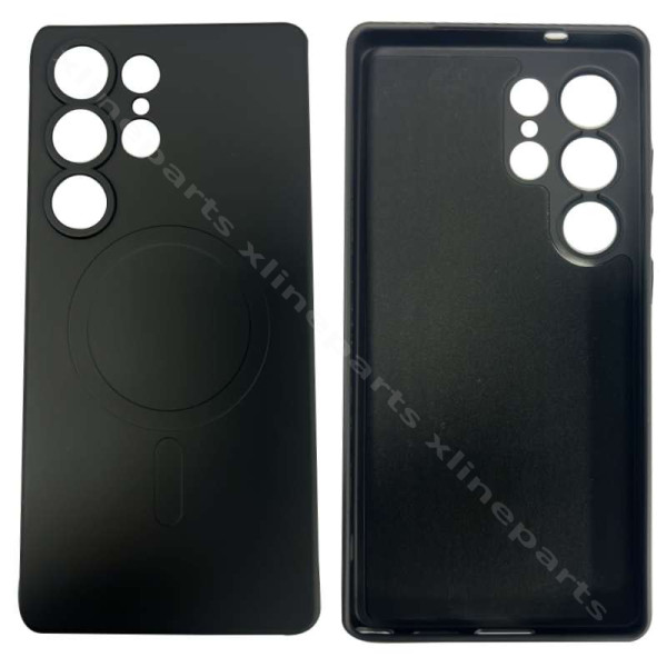 Back Case Silicone Gum Magsafe Samsung S25 Ultra S938 black