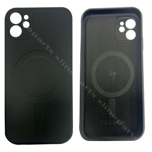 Back Case Magsafe Silicone Complete Ycaden Apple iPhone 11 black