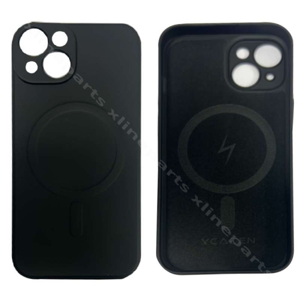 Back Case Magsafe Silicone Complete Ycaden Apple iPhone 15 black