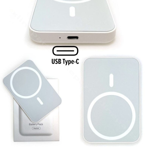 Power Bank USB-C Battery Pack 15W 10000mAh white