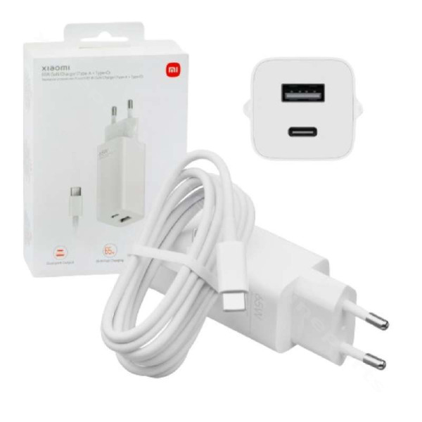 Charger USB / USB-C with USB-C to USB-C Cable Xiaomi BHR5515GL 65W EU white