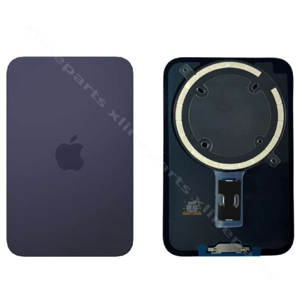 Задняя крышка аккумуляторного отсека Glass Magsafe Apple iPhone 17 Pro blue OEM
