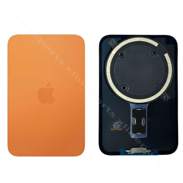 Πίσω κάλυμμα μπαταρίας Glass Magsafe Apple iPhone 17 Pro πορτοκαλί OEM