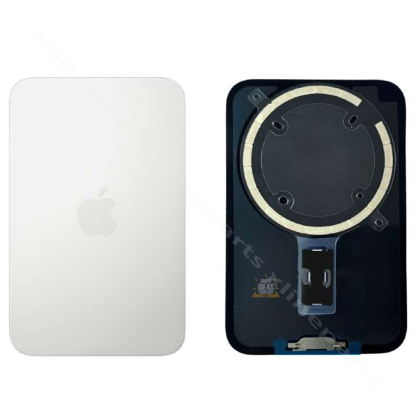 Πίσω κάλυμμα μπαταρίας Γυάλινο Magsafe Apple iPhone 17 Pro ασημί OEM