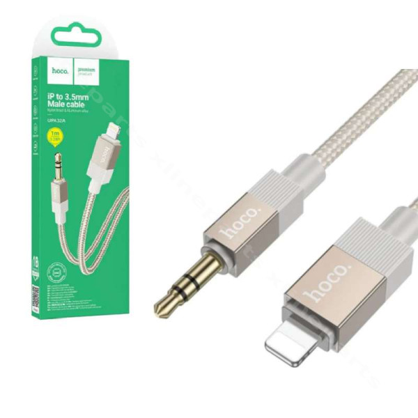Adapter Lightning Male to 3.5mm Male Hoco UPA32A 1m gold
