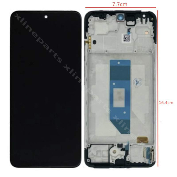 Πλήρες πλαίσιο LCD Xiaomi Redmi Note 14 4G μαύρο (Global) (Πρωτότυπο)