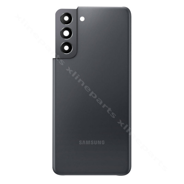 Задняя крышка аккумуляторного отсека Samsung S21 5G G991 серый OEM*