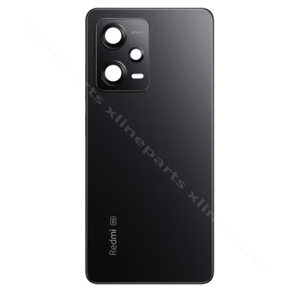 Back Battery Cover Lens Xiaomi Redmi Note 12 Pro 5G black OEM*