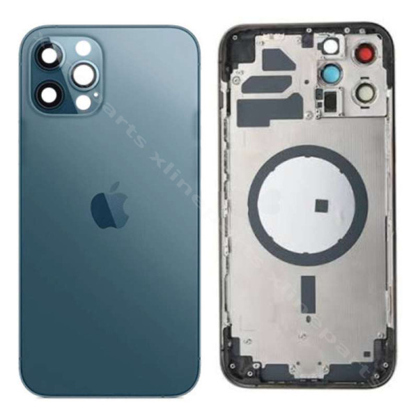 Задняя батарея Средняя крышка Объектив Apple iPhone 12 Pro Max синий