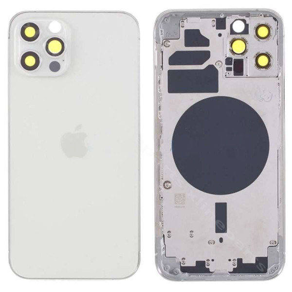 Задний батарея средняя крышка объектива Apple iPhone 12 Pro Max Silver