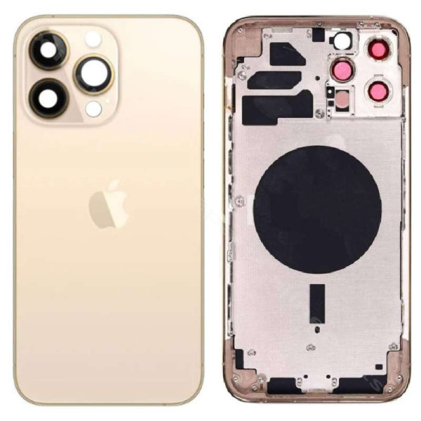 Back Battery Middle Cover Lens Apple iPhone 14 Pro gold OEM