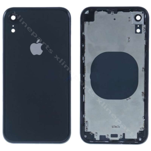 Back Battery Middle Cover Lens Apple iPhone XR black OEM