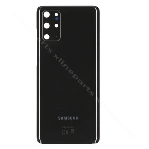 Back Battery Cover Lens Samsung S20 Plus G985 black OEM*