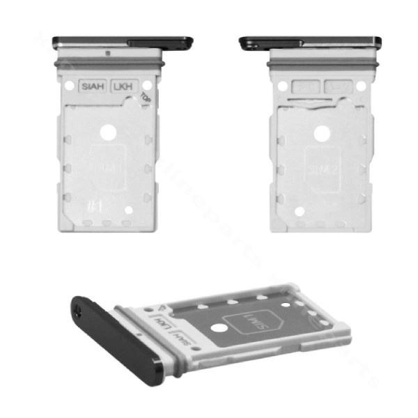 Sim Card Holder Samsung S23 S911 / S23 Plus S916 graphite OEM
