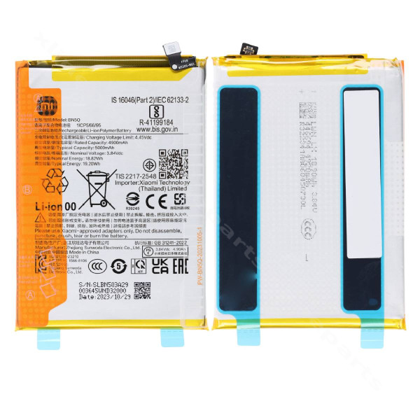 Battery Xiaomi Redmi 13C 4G/ Redmi 13C 5G/ Poco C65 5000mAh (BN5Q) (Service Pack)*