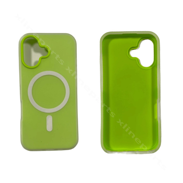 Back Case Magsafe Silicone Complete Apple iPhone 17 lime green