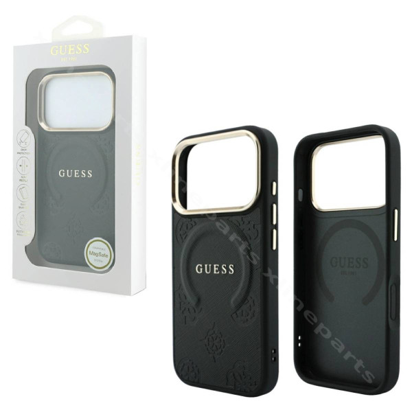 Back Case Magsafe Guess Saffiano Apple iPhone 17 Pro / 18 Pro black