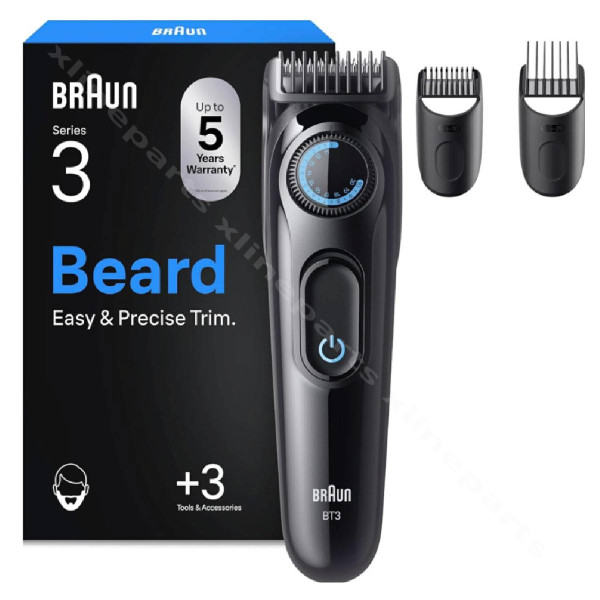 Beard Trimmer Braun Series 3 BT3520 black blue