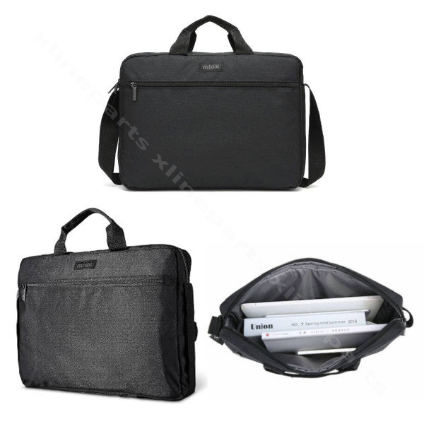Τσάντα Laptop Nilox 15,6" με εξωτερική τσέπη, μαύρη