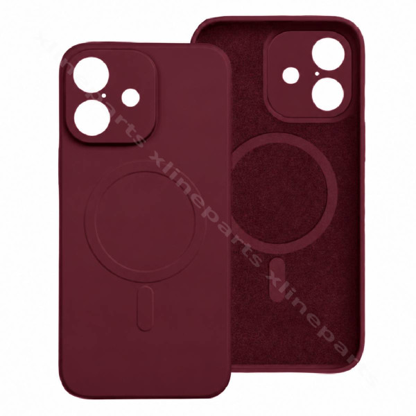 Back Case Silicone Gum Magsafe Apple iPhone 17 burgundy